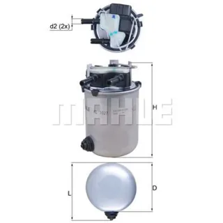 Mahle Kraftstofffilter Nissan Qashqai X-Trail Renault Kadjar Koleos