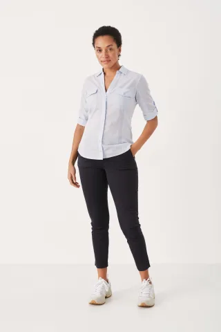 Langarm - Hemd Relaxed fit Heather blue