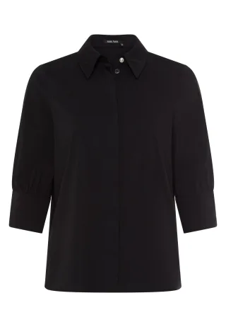 Marc Aurel - Hemd mit Stickerei black - Gr. - 38