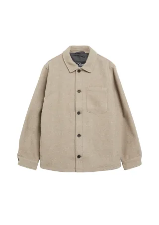 s.Oliver Red Label - Gefütterte Hemdjacke beige - Gr. - S