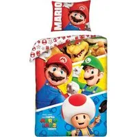 Halantex Jugendbettwäsche Halantex Nintendo Super Mario Bettwäsche Bettbezug 140x200 cm, 2 teilig, mit Reißverschluss