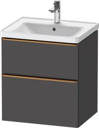 Duravit D-Neo Waschtischunterbau wandhängend Graphit Matt 584x452x625 mm - DE4359004490000 DE4359004490000