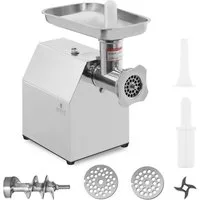 Royal Catering Fleischwolf 140 kg/h Edelstahl Elektrisch Reverse Funktion 850 W Metallgetriebe, 850 W