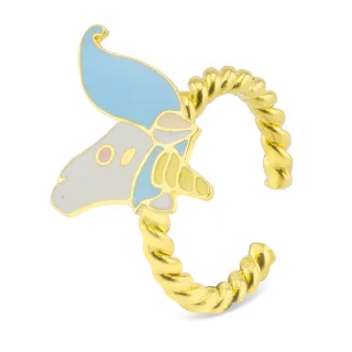 Einhorn Ring 18k Gold plattiert
