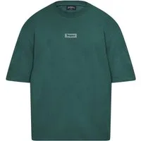 Dropsize T-Shirt Dropsize Herren Heavy Oversize Front Rubber Patch T-Shirt (1-tlg)