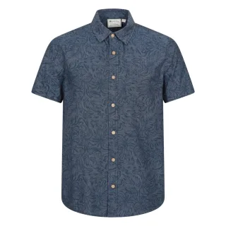 Mountain Warehouse - "Tropical" Hemd für Herren, kurzärmlig (Blassblau)