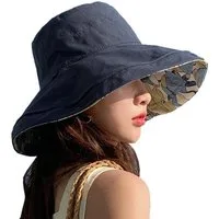 Bwecuy Fischerhut Wendbarer Fischerhut Damen – Bucket Hat mit UV-Schutz & breiter Krempe, Sommer Sonnenhut für Strand, Reisen & Outdoor