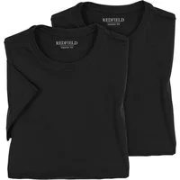 redfield T-Shirt Redfield 2er Pack XXL O-Hals Schwarz