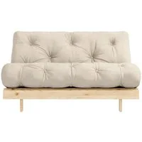 Karup Design Daybett Roots Sofa Bed, Schlafsofa, Bettfunktion, FSC®-Massivholz, Inkl. Futonmatratze, Made in Europe, langlebig, B: 140 oder 160 cm