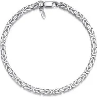 Silberkettenstore Silberarmband Königskette Armband 3,5mm - 925 Silber, Länge wählbar von 16-25cm
