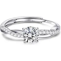 LuxusKollektion Silberring Ringe Verstellbar Damen Daumenring Verlobungsring Gold 925 Silber