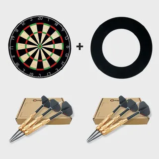 Steeldarts Starter Set - Premium Starterpaket Family & Friends - Schwarz