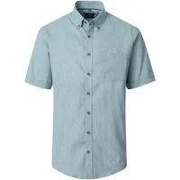 CASAMODA Kurzarmhemd Casamoda Comfort Fit Button-Down-Kragen