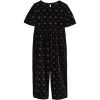 Next Jumpsuit Velours-Jumpsuit mit Herzprägung (1-tlg)