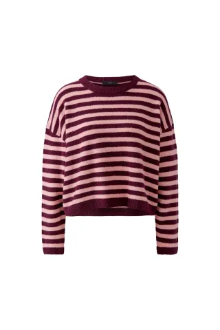 Oui - Pullover dk red red - Gr. - 36