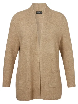 VIA APPIA DUE - Jacke offen 1/1 Arm Taschen camel melange - Gr. - 48