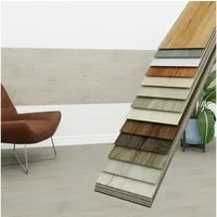 Hexim Vinylboden, Vinyldielen 0,97m² selbstklebend PVC Wandverkleidung Bodenbelag Holzoptik 91x15cm Paneele für Wand & Boden Holzdielen hellbraun (7 Dielen Antique Oak - 1805-10)