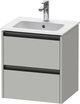 Duravit Ketho.2 Waschtischunterbau wandhängend Betongrau Matt 510x420x549 mm - K25261007070000 K25261007070000