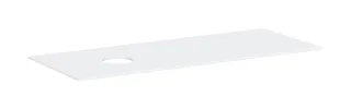 Hansgrohe Xevolos E Konsole 1370/550 mit Ausschnitt links für Aufsatzwaschtisch ohne Hahnloch, Mattw 54333700