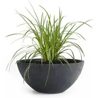 Pflanzwerk® Pflanzschale Pflanzkübel BOWL Frostbeständige Premium Blumenschale mit Lotus-Effekt, Fiberglas - Handgefertigt - Rund - Frostbeständig