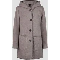 Barbara Lebek Kurzmantel Trenchcoat, Damenmantel oder Wollmantel mit Kapuze