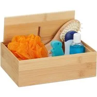 relaxdays Aufbewahrungsbox mit Deckel