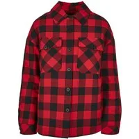URBAN CLASSICS Hemdjacke Urban Classics Damen Ladies Flanell Padded Overshirt (1-St)