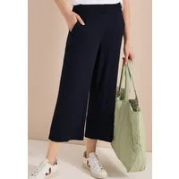 CECIL Jerseyhose Style Neele mit elastischem Schlupfbund, High-Waist, Wide Leg