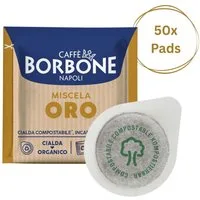 Caffè Borbone Kaffee Caffè Borbone Miscela Oro 50x Kaffeepads kompostierbare Pads 44mm ESE, (kompostierbare Pads 44mm ESE Maschine, goldene Mischung)