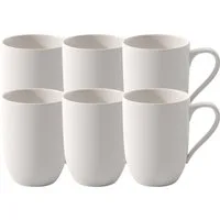 Villeroy & Boch Becher For Me Becher mit Henkel 0,29l Set6, Premium Porcelain