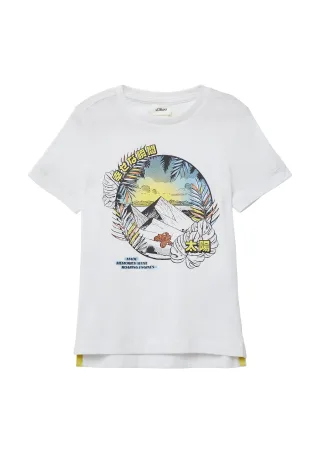 s.Oliver - T-Shirt weiß - Gr. - 104/110