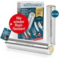 Rokitta's Rostschreck Geschirrspüleinsatz verhindert Rostflecken auf Geschirr & Besteck 2er-Set, nie wieder braune Flecken! Ohne Chemie - umweltfreundlich
