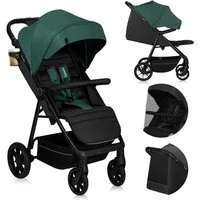 lionelo Kinder-Buggy MIRRA, (Set), PU-Allterrainräder/UPF50+/92cmLiegefläche/verstellbarerGriff