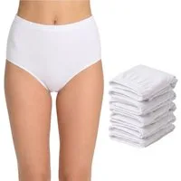 Seher/Tutku Slip Damen 6er 10er Pack – Retro-Slip 100% Baumwolle hoher Bund S-4XL (10-St., 6er- oder 10er-Pack) Hohe Taille für zusätzlichen Komfort