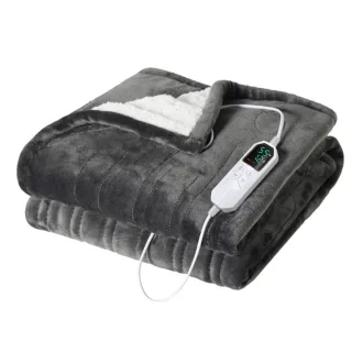 80x140cm Electric Blanket Flannel Blanket Mattress Winter Machine Washable Temperature Control Warmer Heated Throw Blank