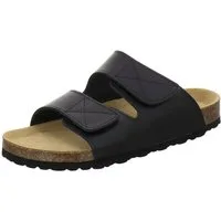 AFS-Schuhe 310823 Klettverschluss Pantolette für Herren aus Leder mit Fußbett, Made in Germany
