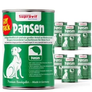 Supravit Hundenassfutter 6 x 820g Rinderpansen