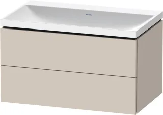Duravit L-Cube c-shaped Set wandhängend Taupe Matt 800x480x480 mm - LC6951N91910000 LC6951N91910000
