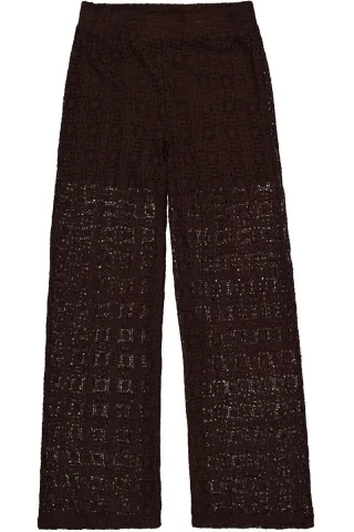 Garcia - Hose aus Spitze braun - Gr. - L