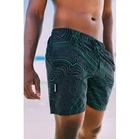 GUGGEN Mountain Badehose Herren Badehosen Badeshorts Männer Boardshort Schnelltrocknend 2335 Badeshorts, Badehose für Herren mit Gummizug und Innenslip
