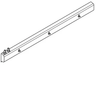 KWC Aquarotter Armatureneinheit, Edst., W.-Mont., 3 Waschplätze, 2100 mm, Wasser ob. li, 2030071651 2030071651