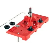 SO-TECH® Möbelbeschlag Bohrschablone BSK-35-T45 / T52 für Topfband Scharnier (1 St), mit Forstnerbohrer Ø 35 mm für Topfscharniere