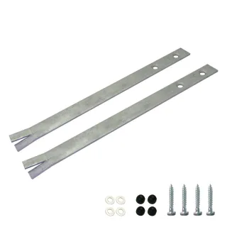 Bodenanker SimpleLock 40x3x0,3 cm - Stabiles Befestigungs Set für Spielturm und Schaukel - Feuerverzinkt zum Einbetonieren für Pfosten - Wickey