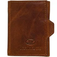 ALMADIH Mini Geldbörse Leder SP4 Portemonnaie Herren mit RFID Slim Wallet Mini Geldbörse