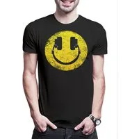 Urban Backwoods Print-Shirt Headphones Smile Herren T-Shirt Dj Disco Electro Techno Rave Club Rap (1-tlg) MC Hip Hop Music