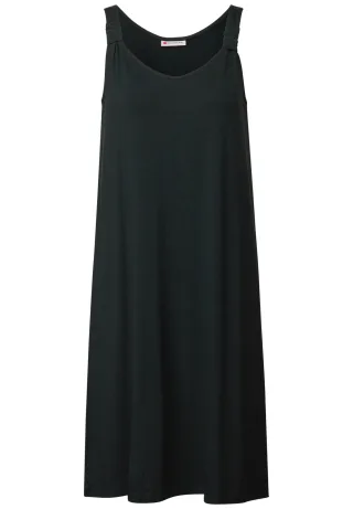 Street One - Kleid mit Knotendetail pine grove green - Gr. - 38