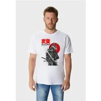 Oldskull T-Shirt Asian Swordsman Graphic (1-tlg) mit angesagtem Samurai-Print