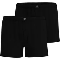 CECEBA Boxershorts CECEBA Herren Boxershort schwarz uni 2er Pack (2-St)