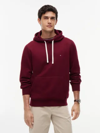 ESS SEASONAL FLEECE HOODY Burgundy - Gr. - M