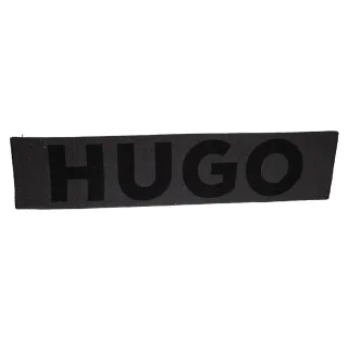 Hugo - Schal, Jacquard, Wolle (Grau)